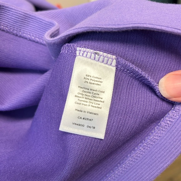 Talbots Lavender Ribbed Blouse Size XL - Picture 5 of 5